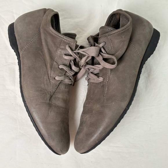 PAUL GREEN Soft Leather Taupe Lace Up Comfy Ankle Bootie Sneaker Shoe 4.5 (US 7) - Picture 6 of 11